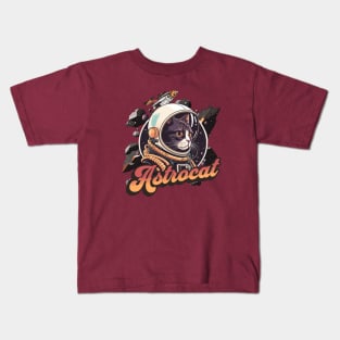 Astrocat - Stellar Space Explorer Illustration Kids T-Shirt